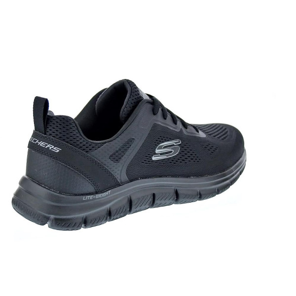 Zapatillas Skechers zapatos Hombre modelo Track Boader Negro Cordón