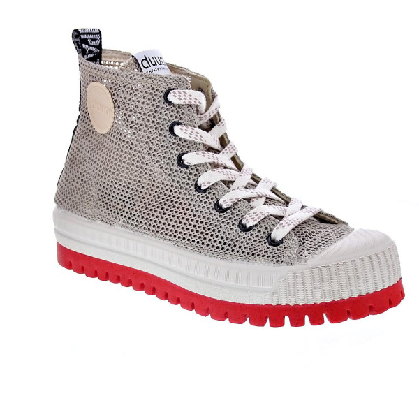 Zapatillas botas Duuo zapatos Mujer modelo Col Plus Net 020 Beige Cordón