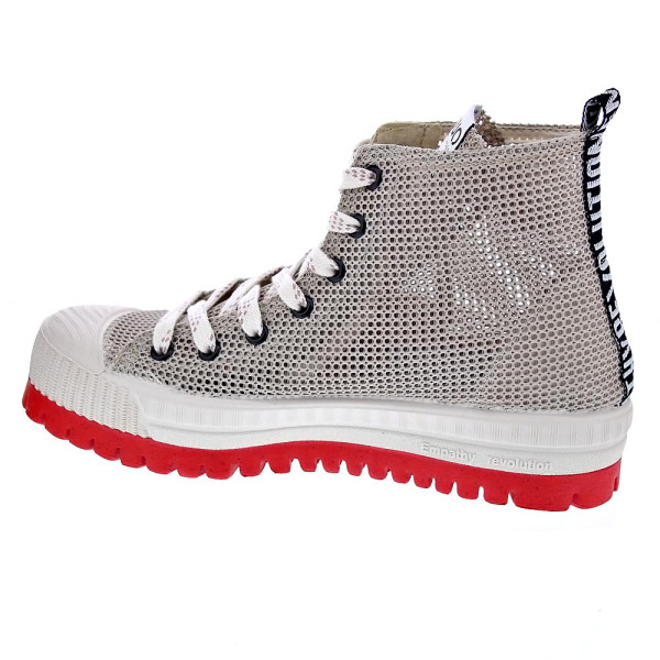 Zapatillas botas Duuo zapatos Mujer modelo Col Plus Net 020 Beige Cordón