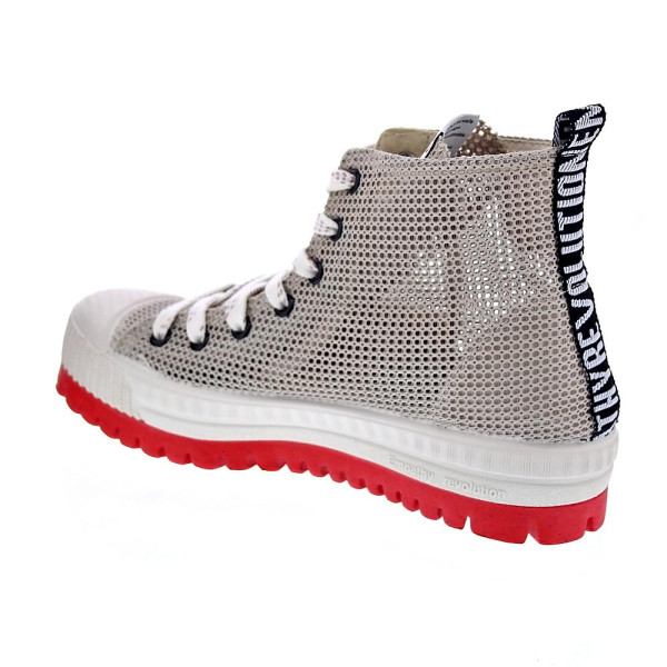 Zapatillas botas Duuo zapatos Mujer modelo Col Plus Net 020 Beige Cordón