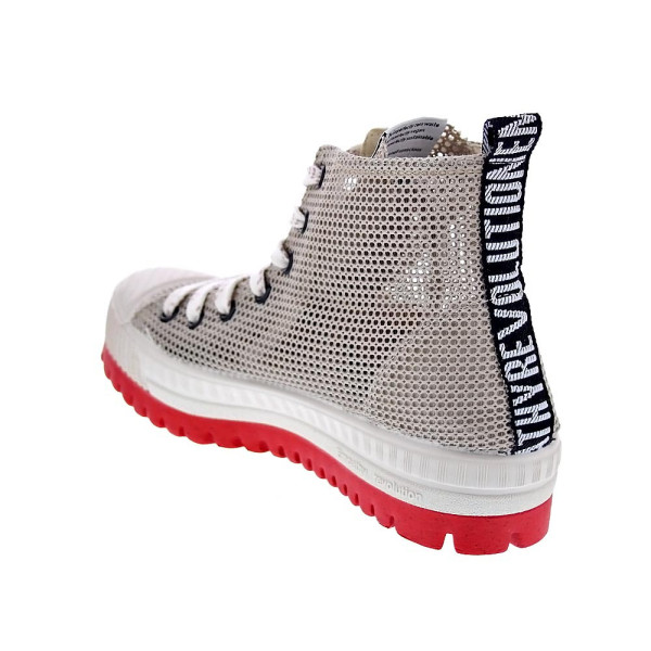 Zapatillas botas Duuo zapatos Mujer modelo Col Plus Net 020 Beige Cordón