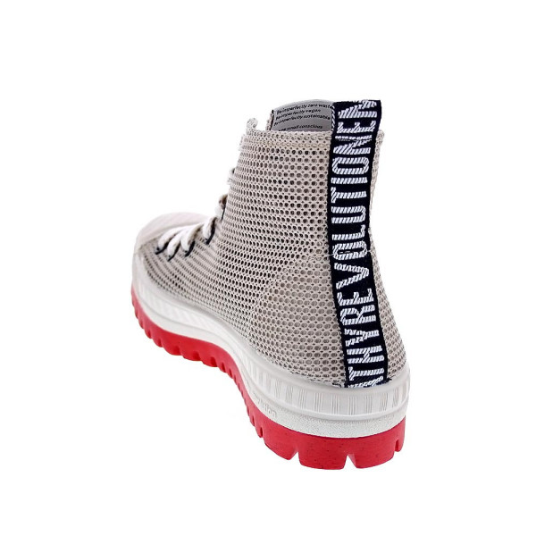 Zapatillas botas Duuo zapatos Mujer modelo Col Plus Net 020 Beige Cordón