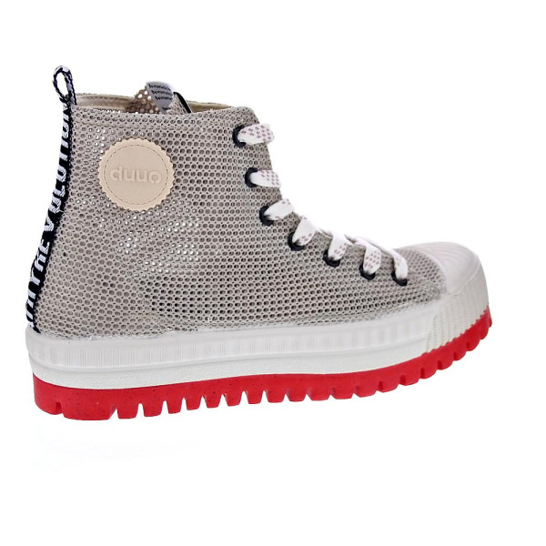 Zapatillas botas Duuo zapatos Mujer modelo Col Plus Net 020 Beige Cordón