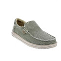 Mocasines Hey Dude zapatos Hombre modelo Mikka Braided Verde Elástico