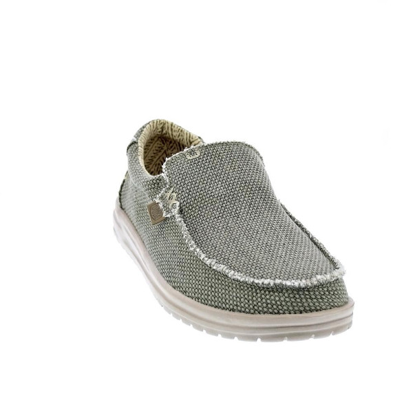 Mocasines Hey Dude zapatos Hombre modelo Mikka Braided Verde Elástico