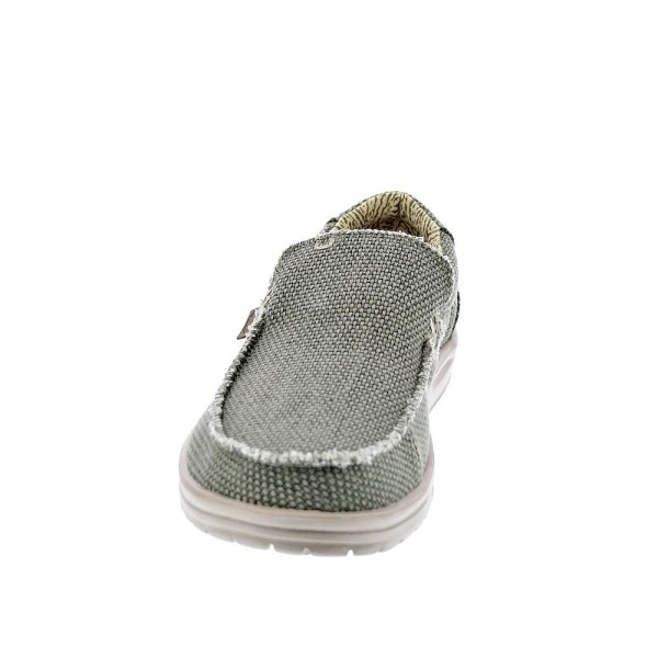 Mocasines Hey Dude zapatos Hombre modelo Mikka Braided Verde Elástico