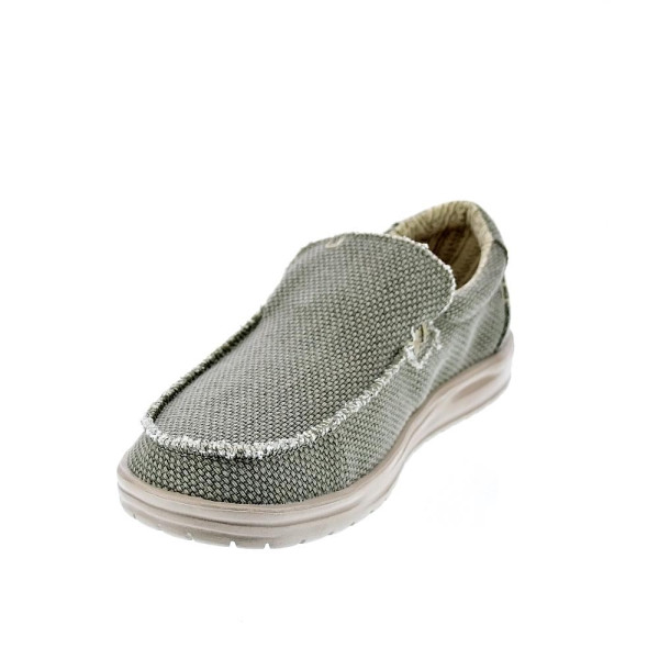 Mocasines Hey Dude zapatos Hombre modelo Mikka Braided Verde Elástico