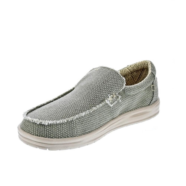 Mocasines Hey Dude zapatos Hombre modelo Mikka Braided Verde Elástico