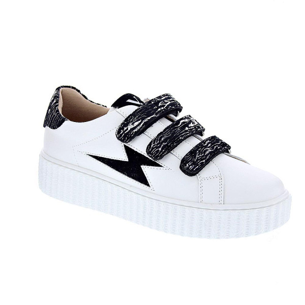 Zapatillas Vanesa Wu zapatos Mujer modelo Ingrid Blanco Velcro