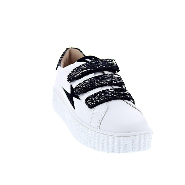 Zapatillas Vanesa Wu zapatos Mujer modelo Ingrid Blanco Velcro
