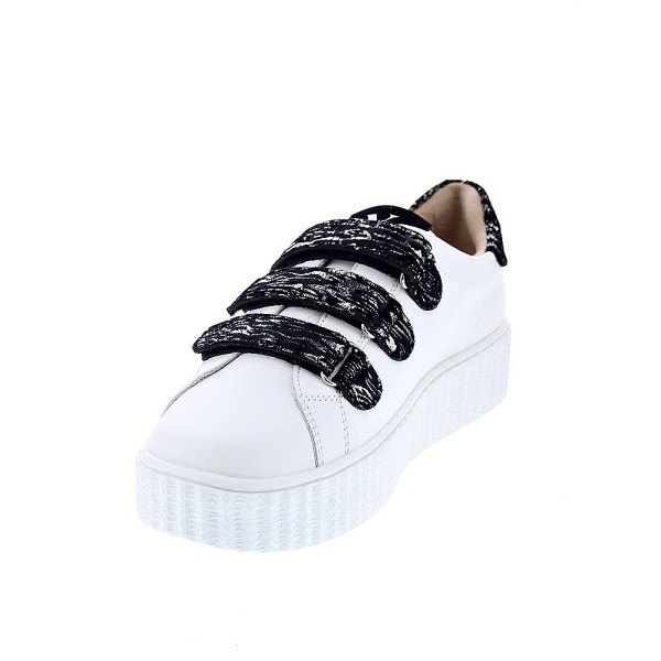 Zapatillas Vanesa Wu zapatos Mujer modelo Ingrid Blanco Velcro