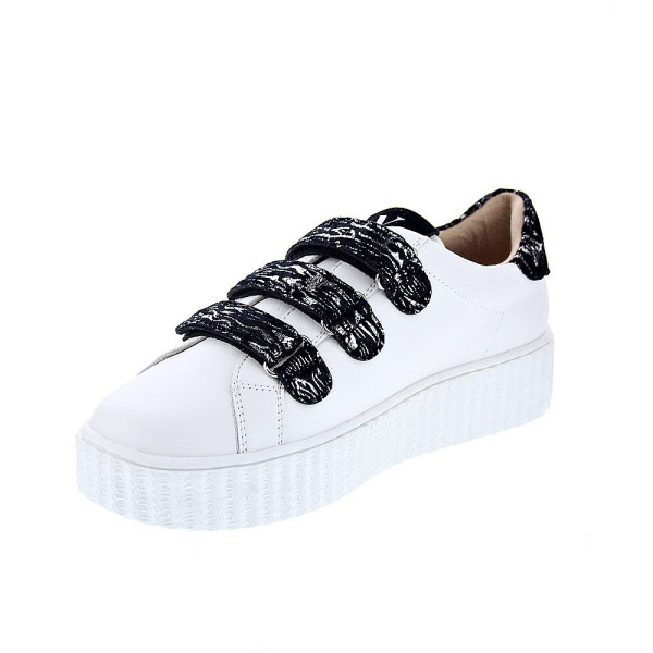 Zapatillas Vanesa Wu zapatos Mujer modelo Ingrid Blanco Velcro