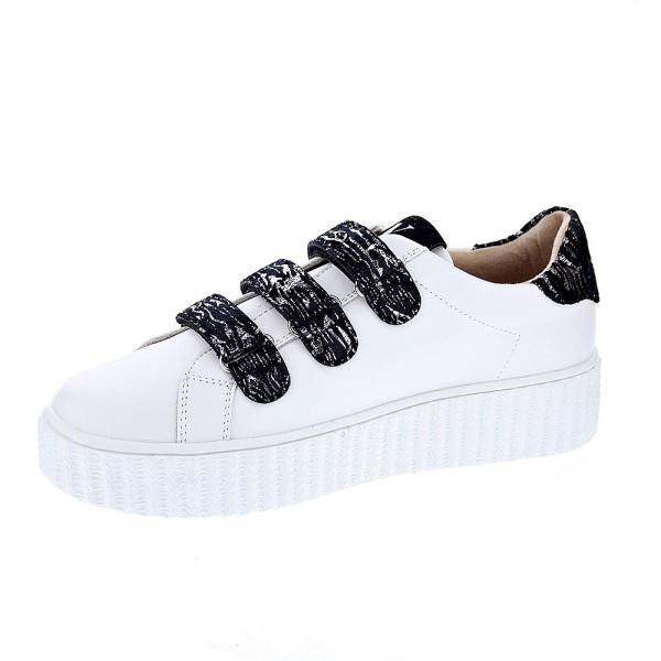 Zapatillas Vanesa Wu zapatos Mujer modelo Ingrid Blanco Velcro