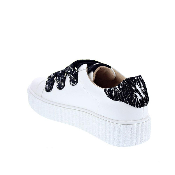 Zapatillas Vanesa Wu zapatos Mujer modelo Ingrid Blanco Velcro