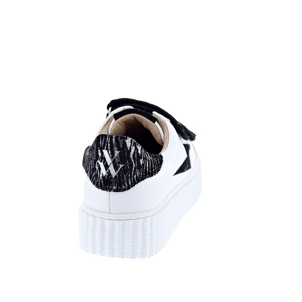 Zapatillas Vanesa Wu zapatos Mujer modelo Ingrid Blanco Velcro