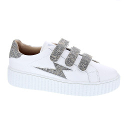 Zapatillas Vanesa Wu zapatos Mujer modelo Jane Blanco Velcro 2