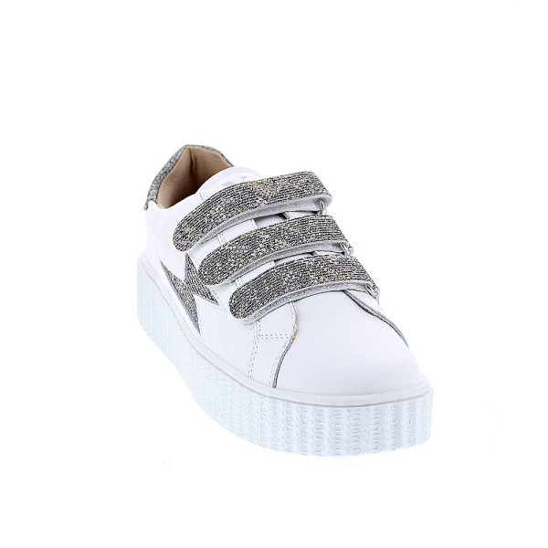 Zapatillas Vanesa Wu zapatos Mujer modelo Jane Blanco Velcro