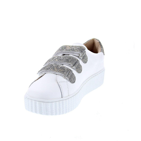 Zapatillas Vanesa Wu zapatos Mujer modelo Jane Blanco Velcro