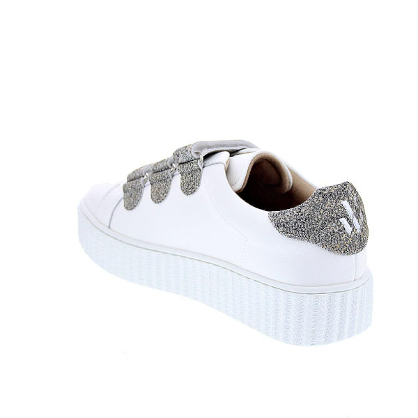 Zapatillas Vanesa Wu zapatos Mujer modelo Jane Blanco Velcro