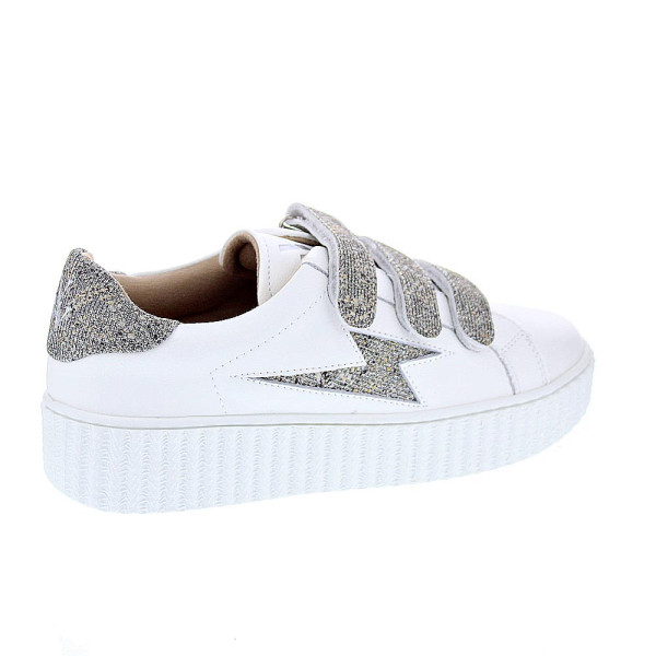 Zapatillas Vanesa Wu zapatos Mujer modelo Jane Blanco Velcro