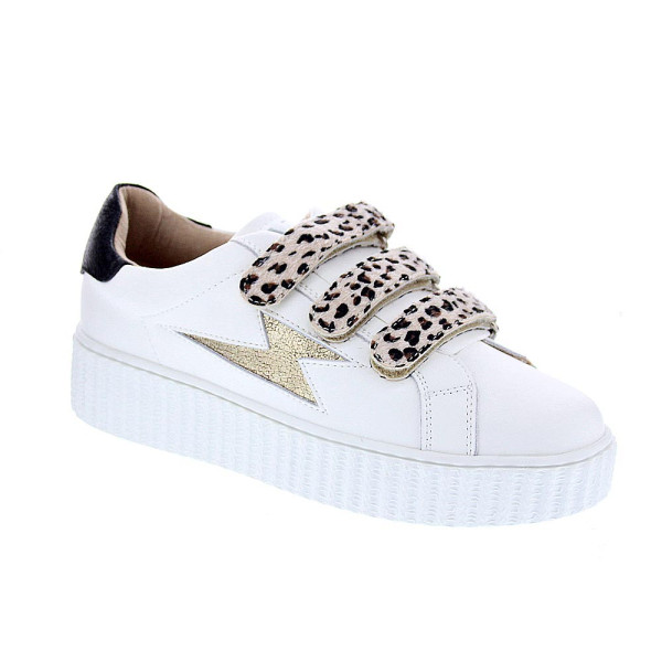 Zapatillas Vanesa Wu zapatos Mujer modelo Maggie Blanco Velcro