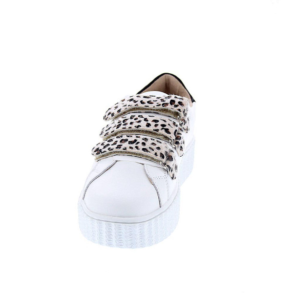 Zapatillas Vanesa Wu zapatos Mujer modelo Maggie Blanco Velcro