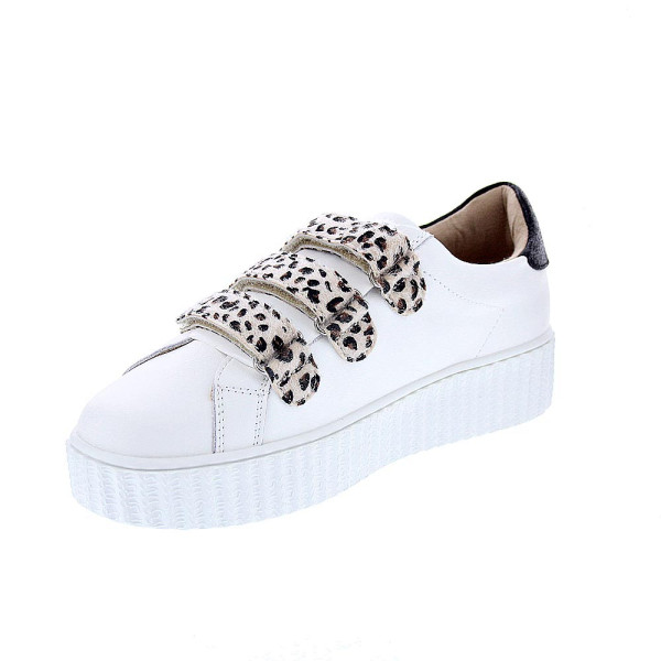Zapatillas Vanesa Wu zapatos Mujer modelo Maggie Blanco Velcro