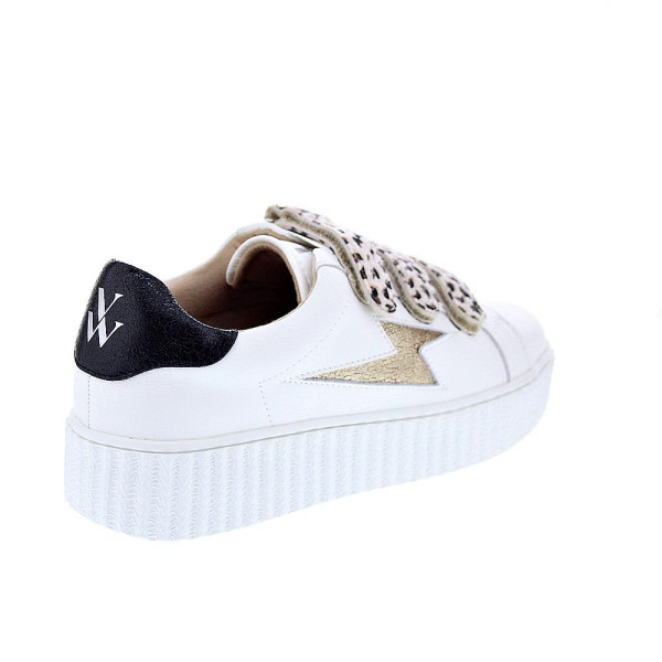 Zapatillas Vanesa Wu zapatos Mujer modelo Maggie Blanco Velcro