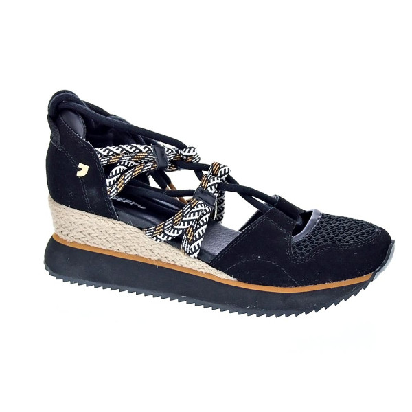 Alpargatas Gioseppo zapatos Mujer modelo Iona Negro Cordón