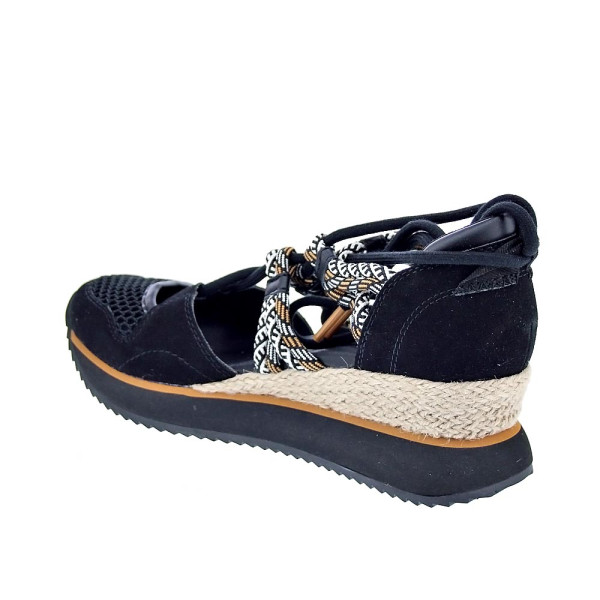 Alpargatas Gioseppo zapatos Mujer modelo Iona Negro Cordón