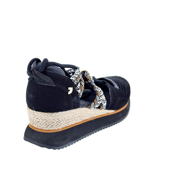 Alpargatas Gioseppo zapatos Mujer modelo Iona Negro Cordón