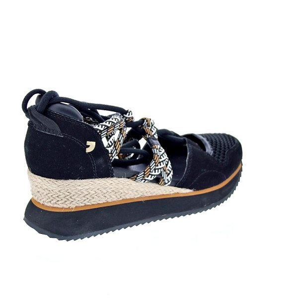 Alpargatas Gioseppo zapatos Mujer modelo Iona Negro Cordón