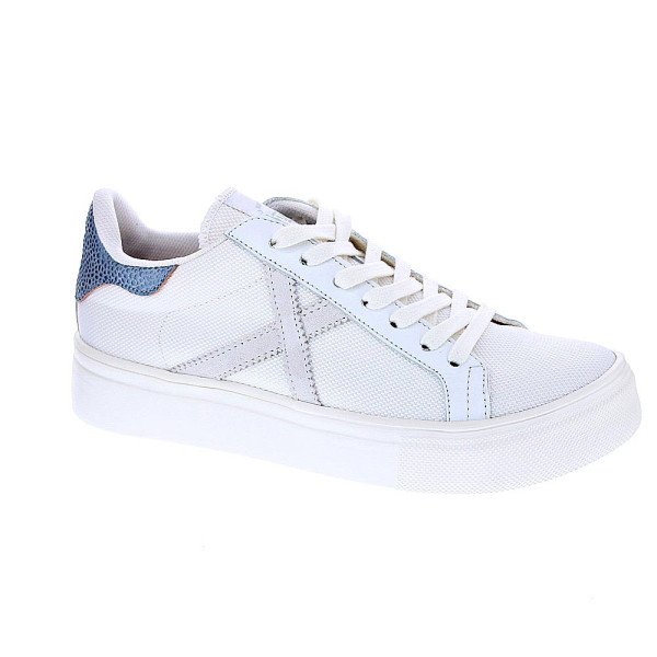 Zapatillas Munich zapatos Mujer modelo Rete Sky 61 Blanco Cordón