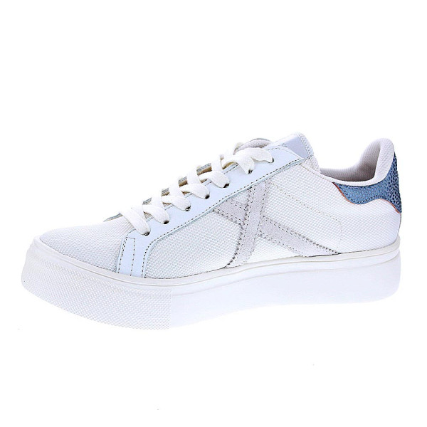 Zapatillas Munich zapatos Mujer modelo Rete Sky 61 Blanco Cordón