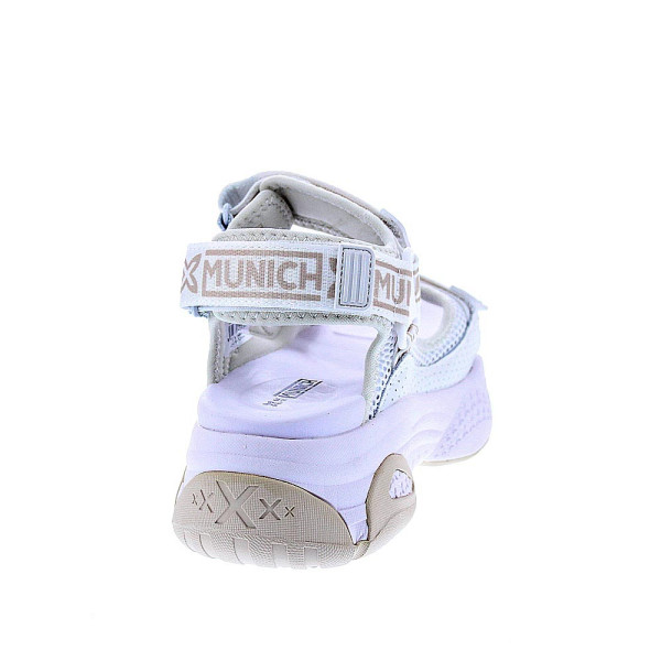 Sandalias Munich zapatos Mujer modelo Areia 05 Blanco Velcro