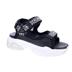 Sandalias Munich zapatos Mujer modelo Areia 06 Negro Velcro 2