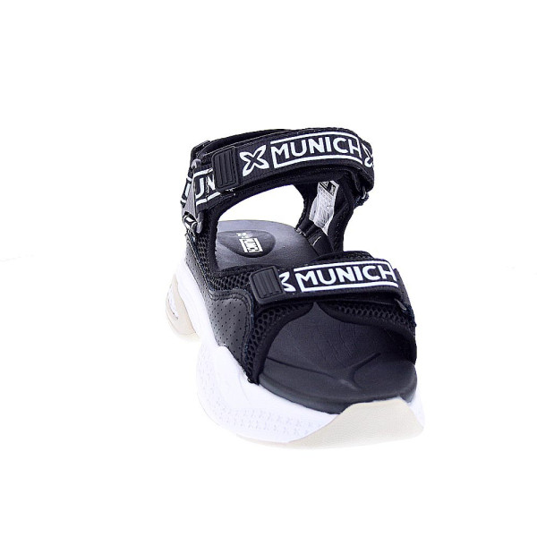 Sandalias Munich zapatos Mujer modelo Areia 06 Negro Velcro