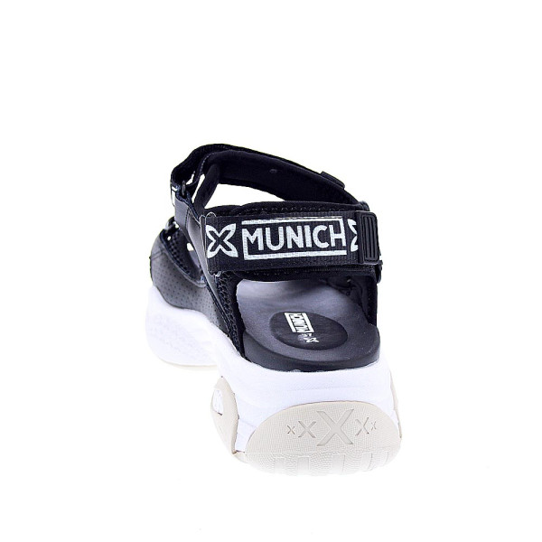 Sandalias Munich zapatos Mujer modelo Areia 06 Negro Velcro