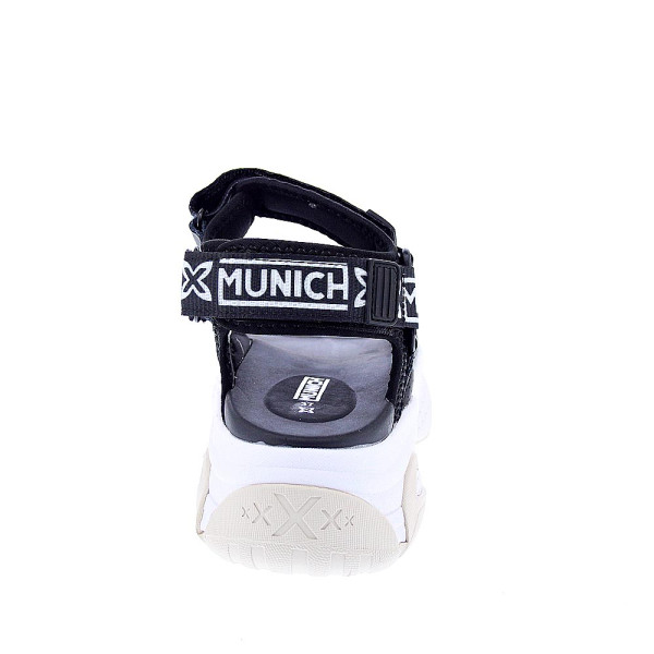 Sandalias Munich zapatos Mujer modelo Areia 06 Negro Velcro