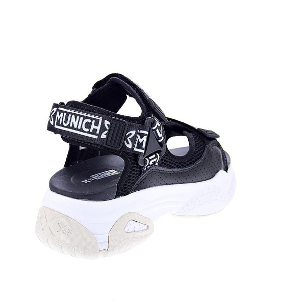 Sandalias Munich zapatos Mujer modelo Areia 06 Negro Velcro