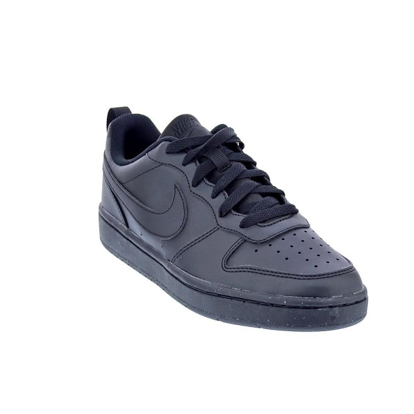 Zapatillas Nike zapatos Niño modelo Court Borought Negro Cordón