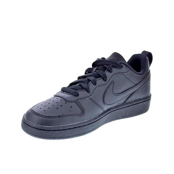Zapatillas Nike zapatos Niño modelo Court Borought Negro Cordón