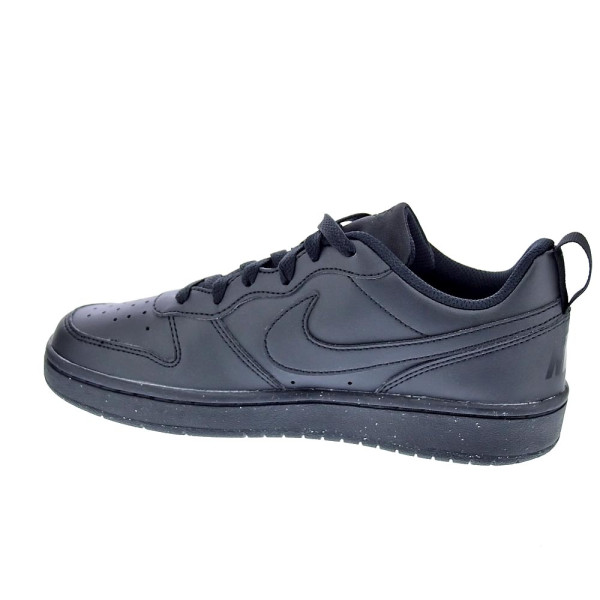 Zapatillas Nike zapatos Niño modelo Court Borought Negro Cordón