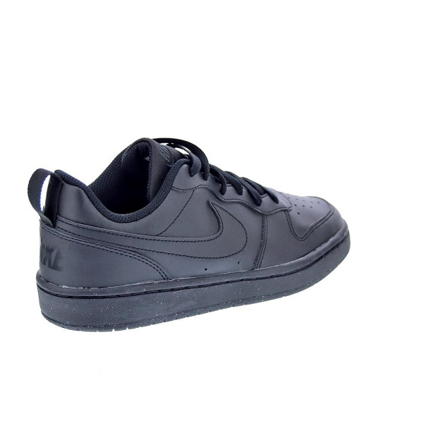 Zapatillas Nike zapatos Niño modelo Court Borought Negro Cordón