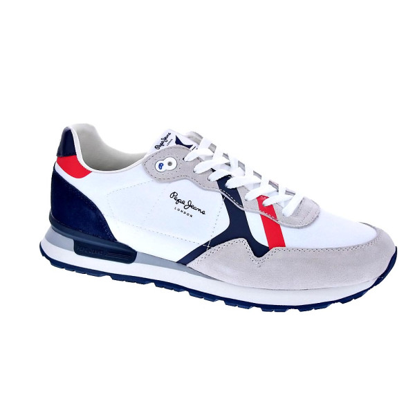 Zapatillas Pepe Jeans zapatos Hombre modelo Brit Road Blanco Cordón
