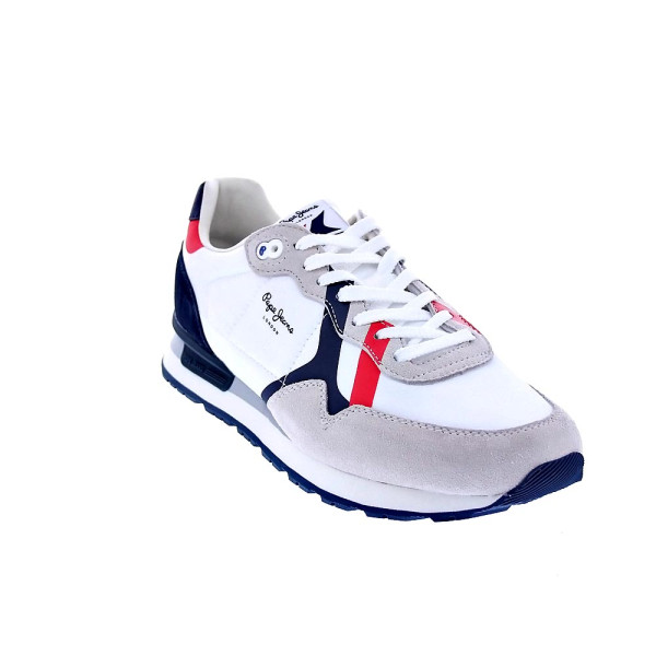 Zapatillas Pepe Jeans zapatos Hombre modelo Brit Road Blanco Cordón