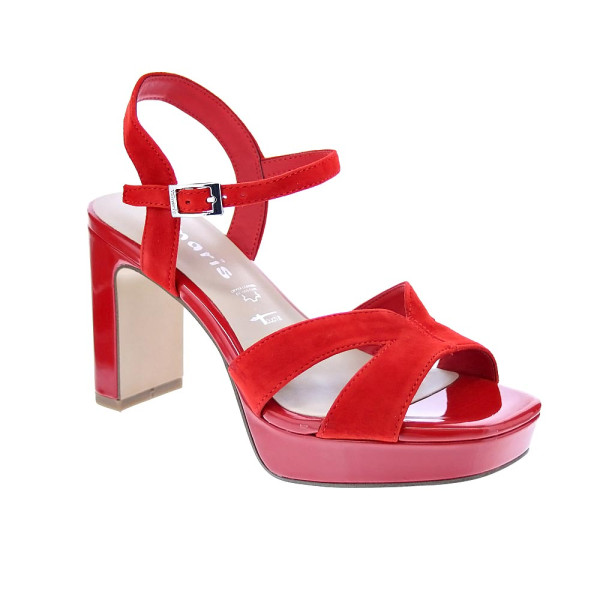 Sandalias Tamaris zapatos Mujer modelo 28309 Rojo Hebilla
