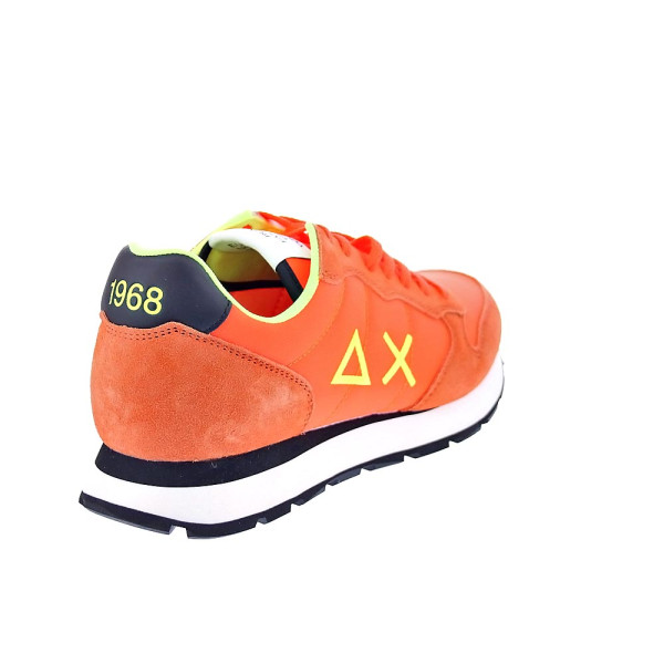 Zapatillas Sun68 AX zapatos Hombre modelo Tom Solid Naranja Cordón