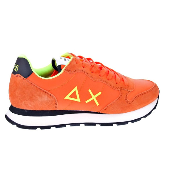Zapatillas Sun68 AX zapatos Hombre modelo Tom Solid Naranja Cordón