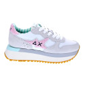 Zapatillas Sun68 AX zapatos Mujer modelo Big Stargirl Sponge Logo Blanco Cordón